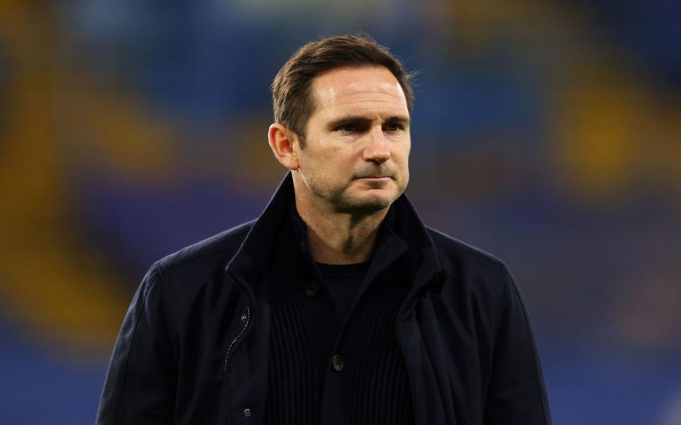  Frank Lampardâ€™s position as Chelsea manager is under fresh scrutiny following defeat at Leicester - PA