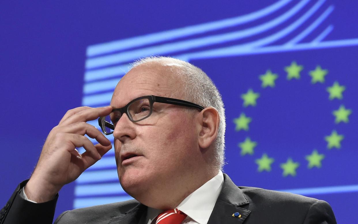 Frans Timmermans, First Vice President of the European Commission: AFP/Getty Images