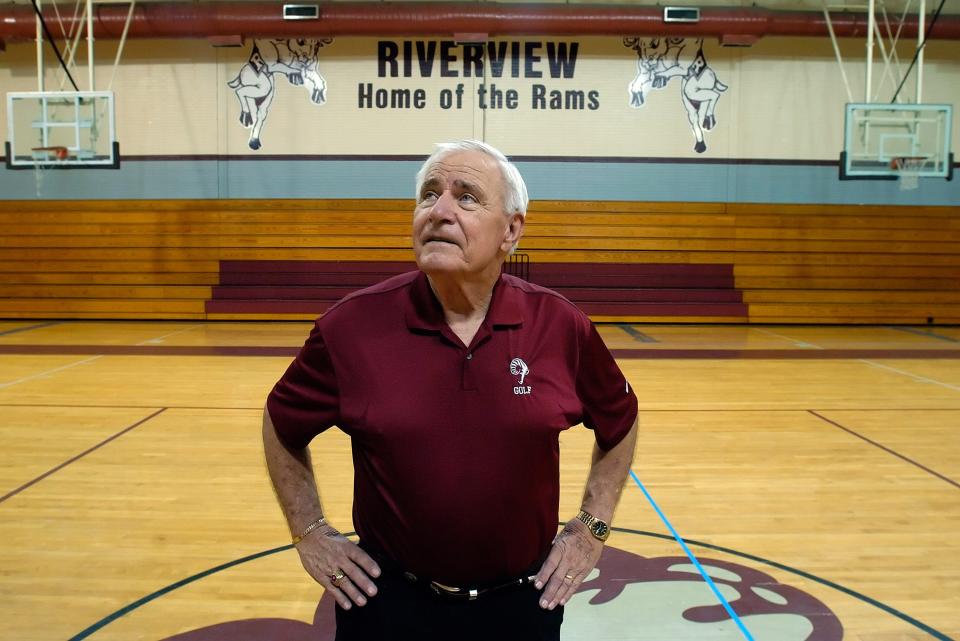 (05.28.2009)(STAFF PHOTO/CHIP LITHERLAND) -- Long time Riverview High School coach Ed Repulski poses for a portrait in the old Riverview High School gym in Sarasota, Fla., on Thursday, May 28, 2009.