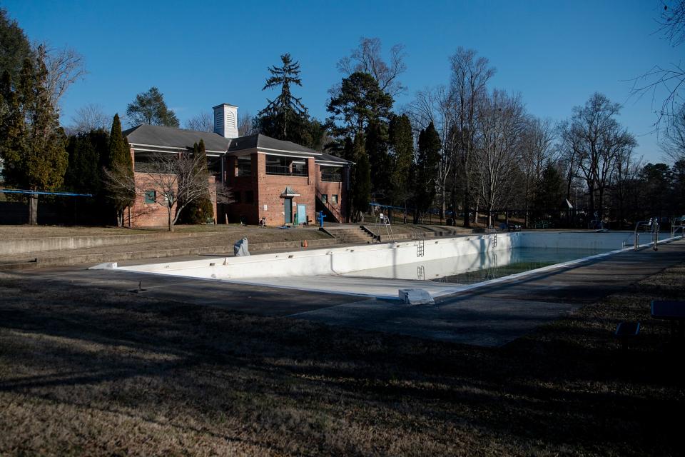 The Malvern Hills Pool in West Asheville, February 20, 2024.