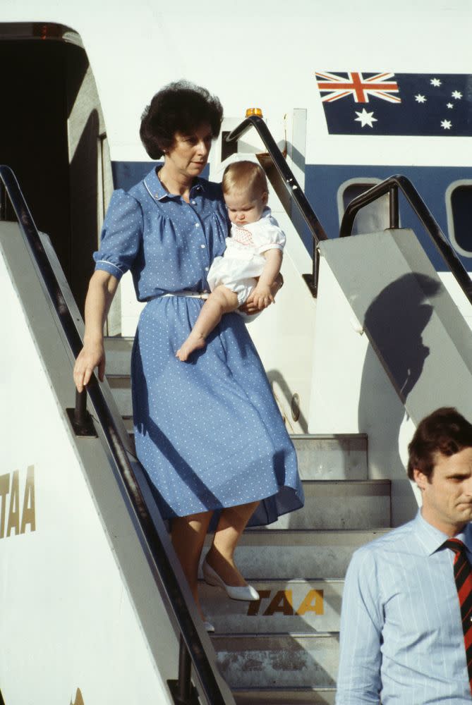 Prince William and his nanny, Barbara Barnes