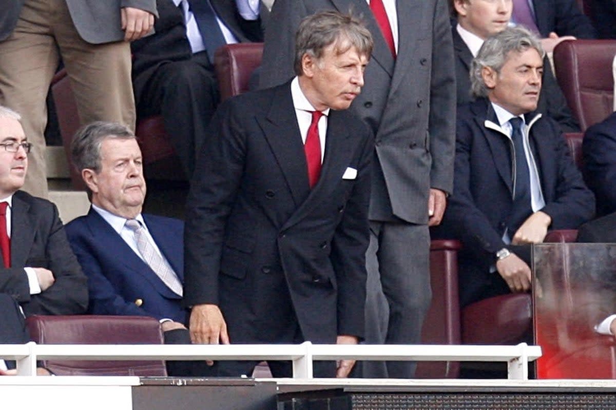 Stan Kroenke, centre, has become Arsenal’s co-chair (Sean Dempsey/PA) (PA Archive)