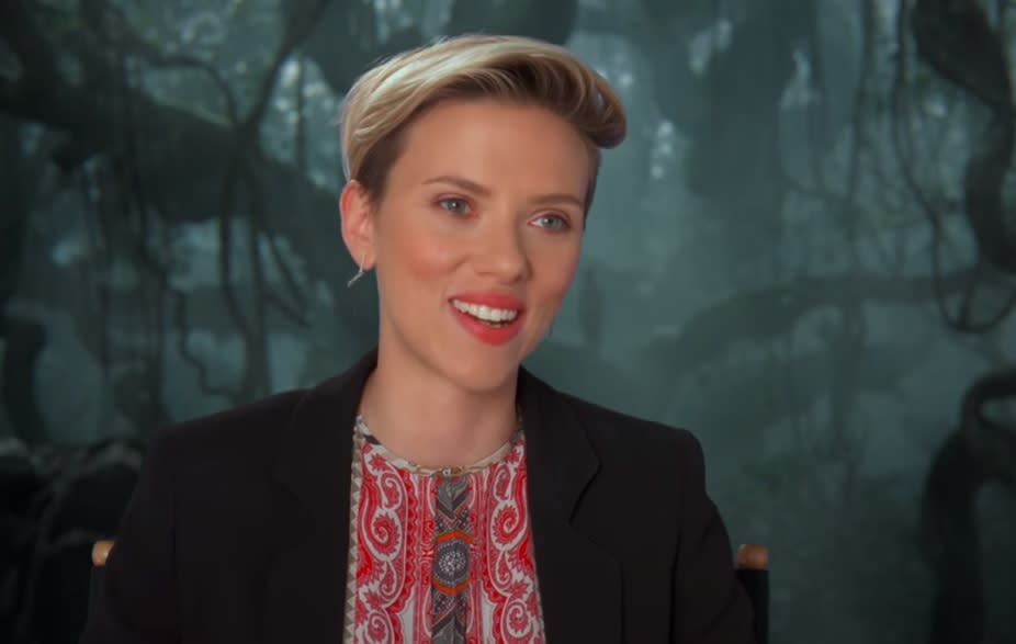Watch Scarlett Johansson reinvent the frightening Kaa from “The Jungle Book”