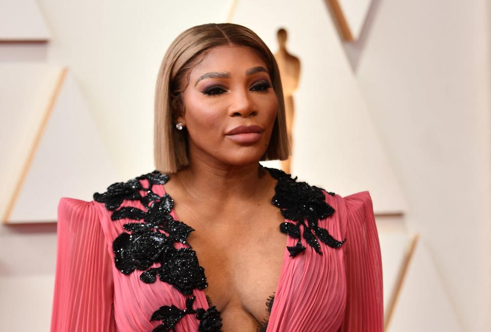 US tennis player-producer Serena Williams attends the 94th Oscars at the Dolby Theatre in Hollywood, California on March 27, 2022. (Photo by ANGELA WEISS / AFP) (Photo by ANGELA WEISS/AFP via Getty Images)