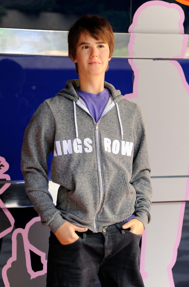 Wax figure of Justin Bieber