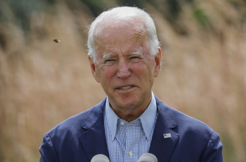 FILE PHOTO: Democratic U.S. presidential nominee Biden holds climate change campaign event in Wilmington, Delaware