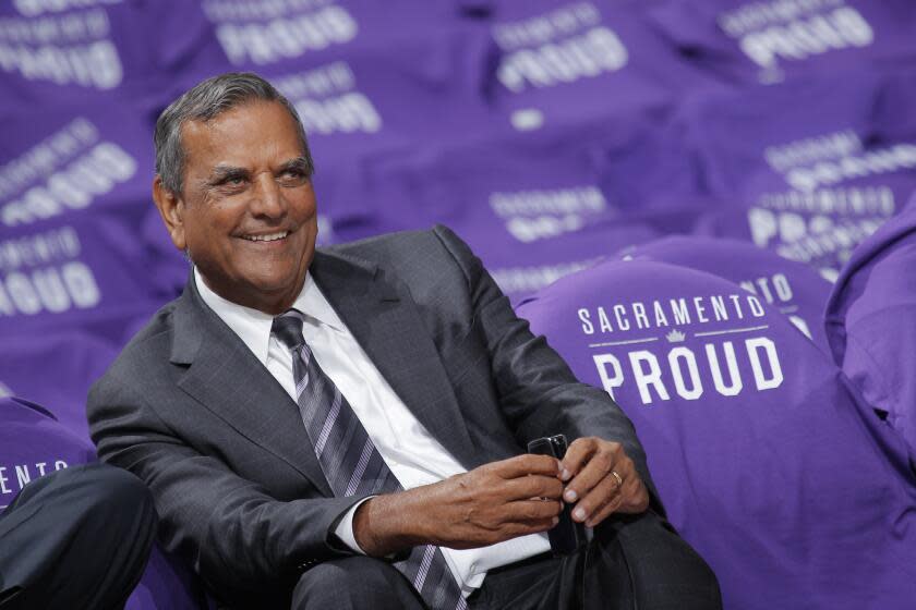 SACRAMENTO, CA - OCTOBER 29: Owner Raj Bhathal of the Sacramento Kings prior.