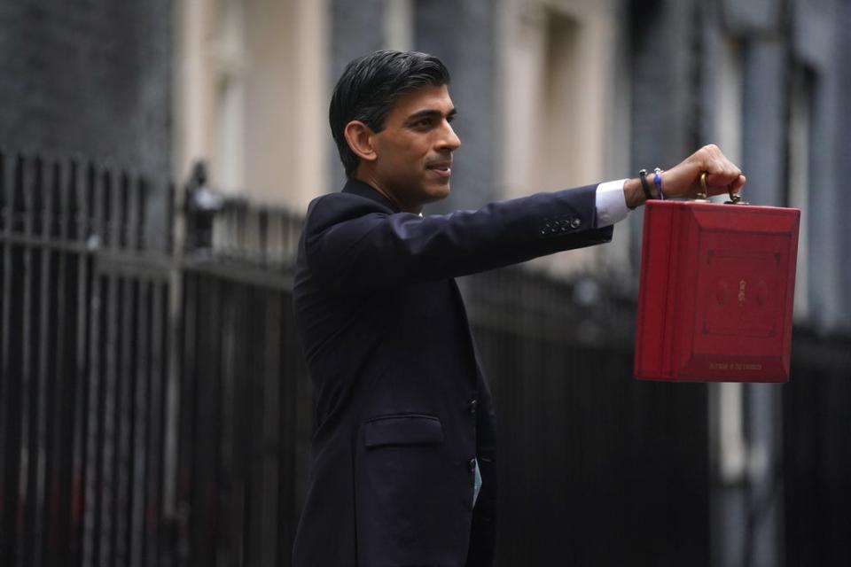 Chancellor of the Exchequer Rishi Sunak said he was providing record funding for Scotland (Victoria Jones/PA) (PA Wire)