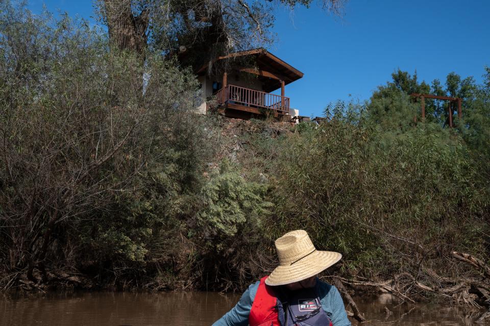 A private residence on the Verde River, Oct. 3, 2022, near Camp Verde, Arizona.