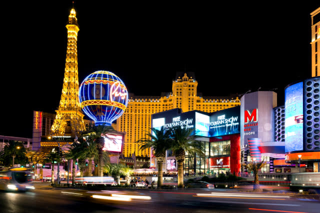 LAS VEGAS - MAR 18: Paris Las Vegas hotel and Casino is shown on March 18, 2013 in Las Vegas, Nevada. The Paris hotel and casino