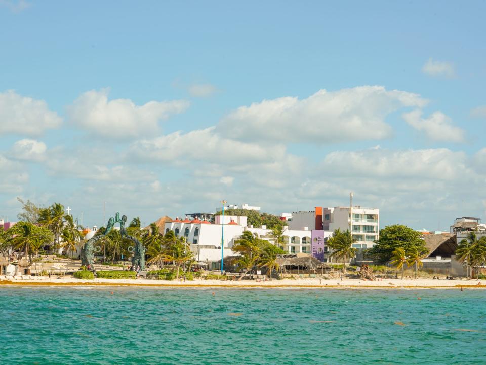 The coast of Cozumel