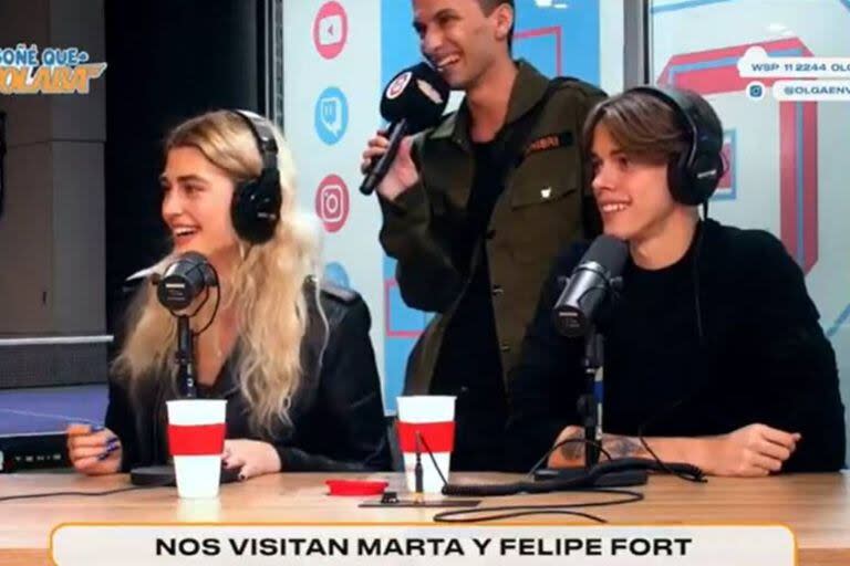 Los mellizos Marta y Felipe, hijos de Ricardo Fort, se sorprendieron por lo que había sucedido en el estudio de Olga