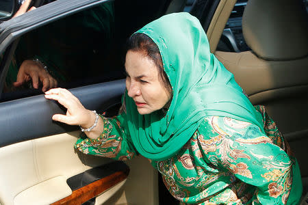 Rosmah Mansor, wife of Malaysia's former Prime Minister Najib Razak, arrives to give a statement to the Malaysian Anti-Corruption Commission (MACC) in Putrajaya, Malaysia September 26, 2018. REUTERS/Lai Seng Sin