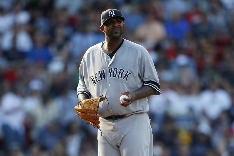 CC Sabathia continued a terrible stretch for New York Yankees pitching with a rough outing against the Boston Red Sox. (AP Photo/Michael Dwyer)