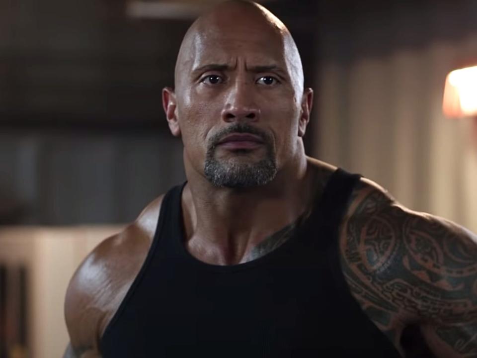 Dwayne Johnson as Luke Hobbs in "The Fate of the Furious."