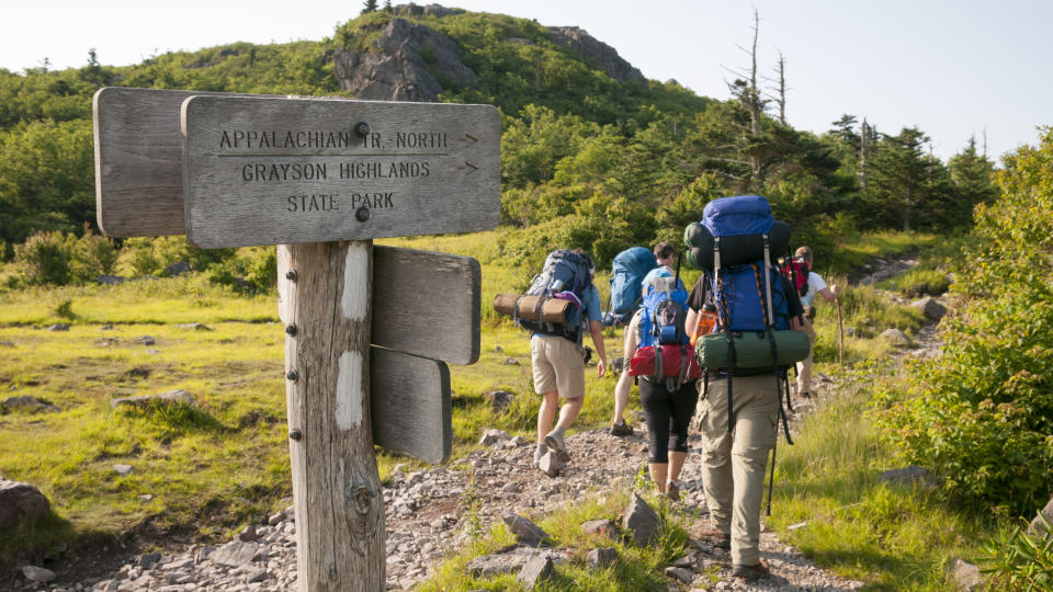 Backpacking in Grayson Highlands State Park, Virginia