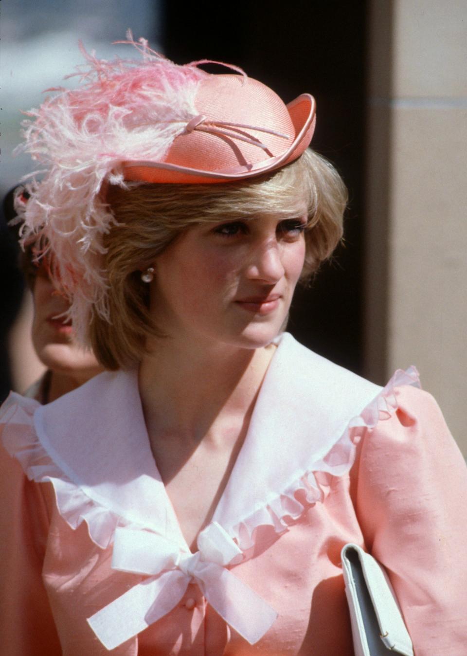 Diana, Princess of Wales wearing a Belville Sassoon dress in Australia, 1983