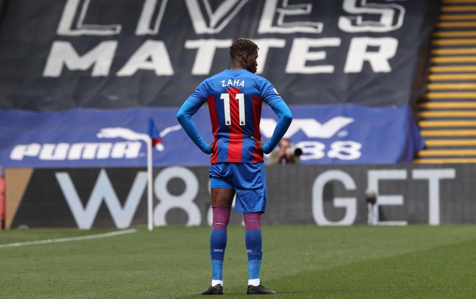 Wilfried Zaha declines to take the knee - RICHARD PELHAM