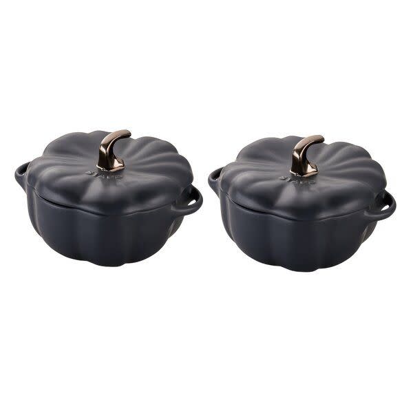 Staub Petite Pumpkin Ceramic Dutch Oven with Lid