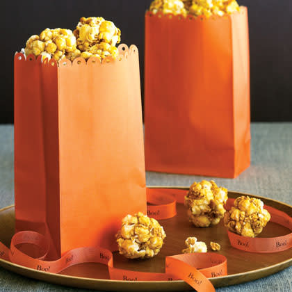 Bite-size Honey Popcorn Balls