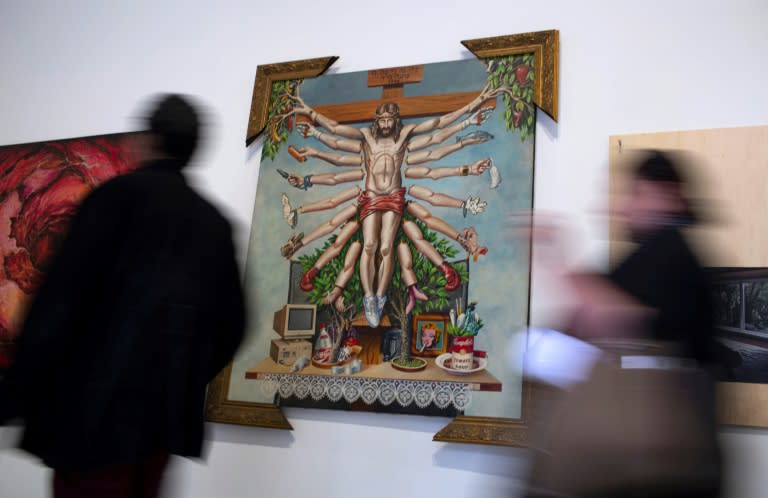 The exhibition originally opened last year in the southern city of Porto Alegre but was forced to close by critics who accused it of attacking Christianity