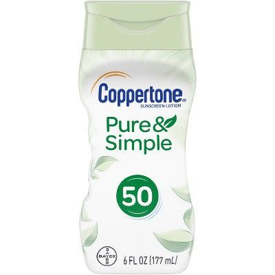 2) Pure & Simple Sunscreen Lotion SPF 50