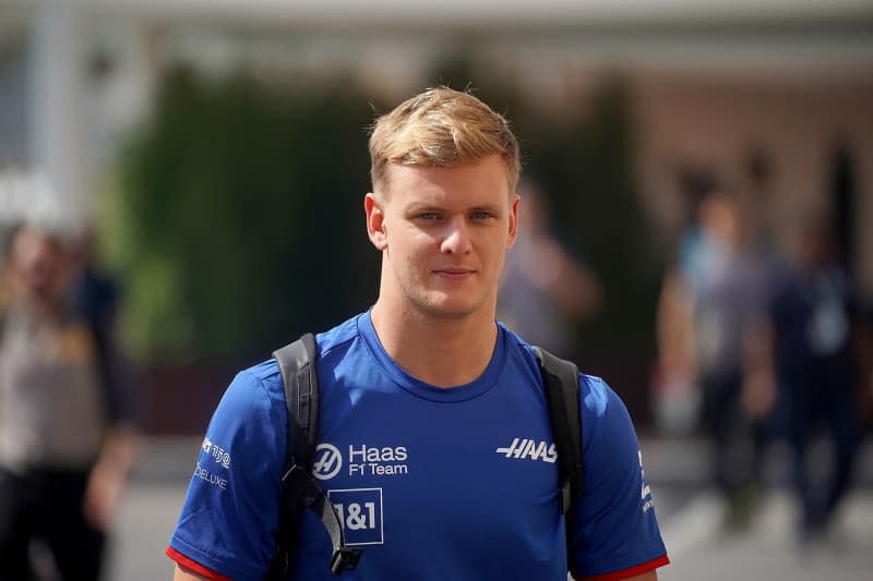 German F1 driver Mick Schumacher of Team Haas arrives ahead of the 3rd practice session of the 2022 Grand Prix of Abu Dhabi Formula One race. Hasan Bratic/dpa