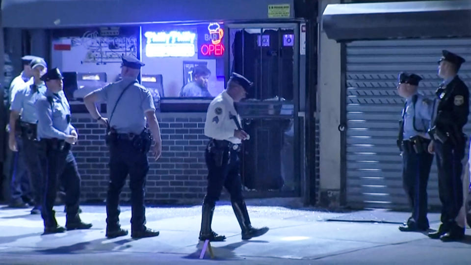 Police respond to the scene of a shooting in Philadelphia on Nov. 5, 2022. (NBC Philadelphia)