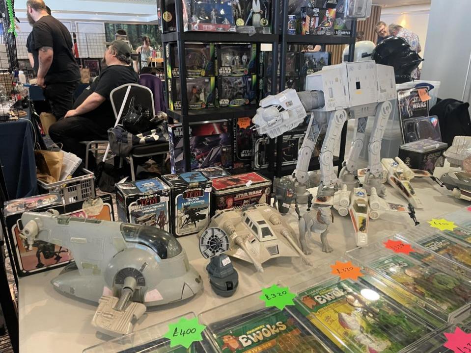 Lancashire Telegraph: Star Wars collectables on sale at the Ewood Park Star Wars fan day