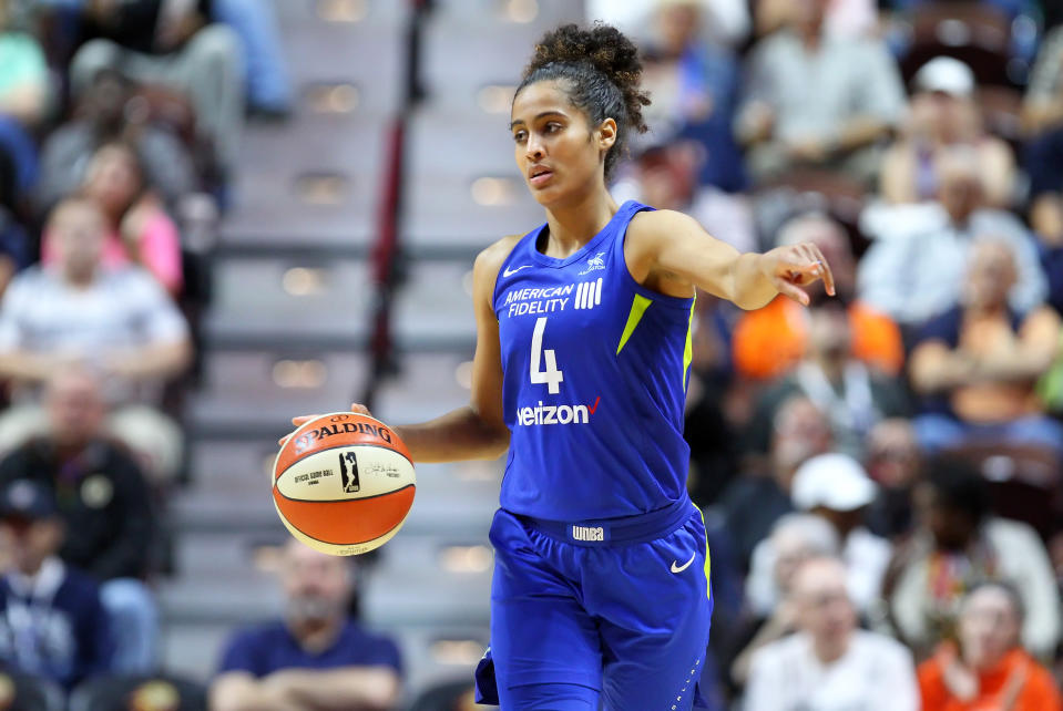 Though she was critical of the Dallas Wings when she revealed she played while pregnant in 2018, Skylar Diggins-Smith doesn’t want to leave the organization.