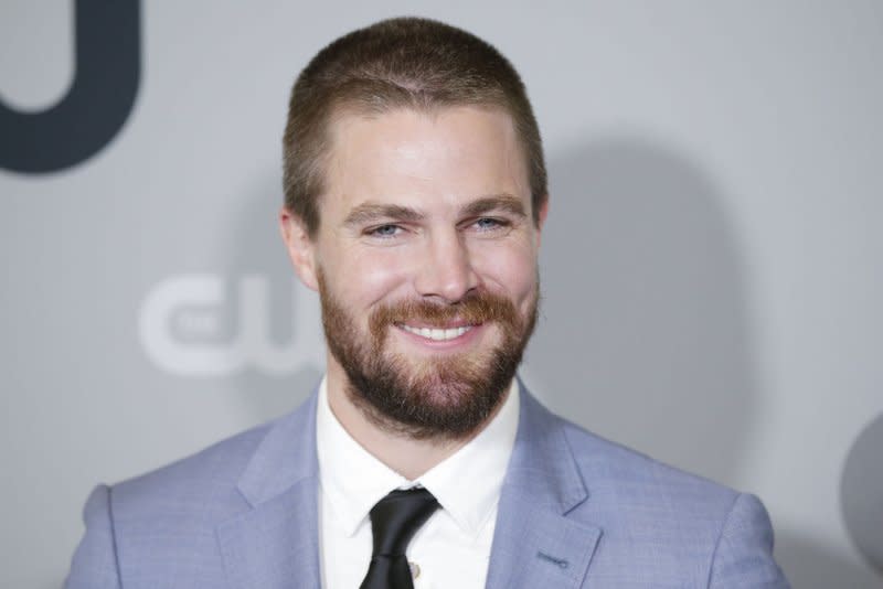 Stephen Amell arrives on the red carpetThe CW Network's 2018 upfront at The London Hotel in New York City. File Photo by John Angelillo/UPI