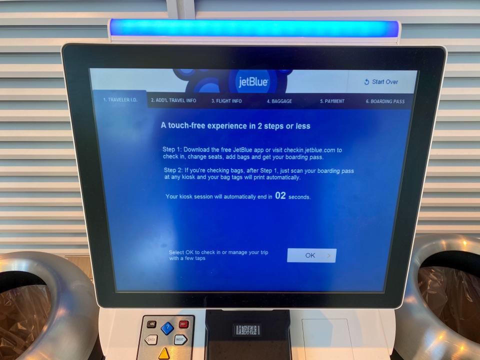 Flying on JetBlue Airways during pandemic