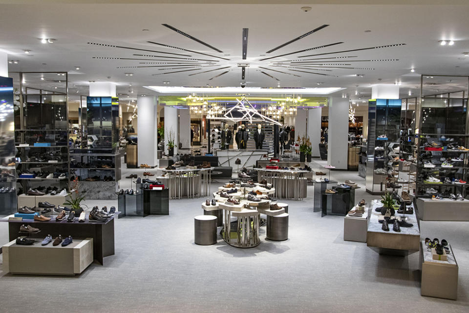 Men’s shoes at Saks Fifth Avenue’s flagship store in New York City. - Credit: Courtesy of Saks