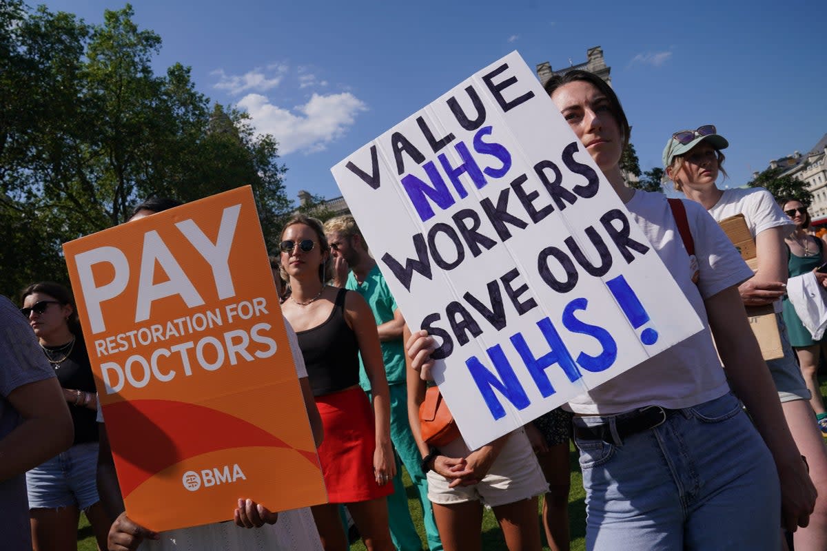 Junior doctors in England will walk out from 7am on January 3 until 7am on January 9 (PA Archive)