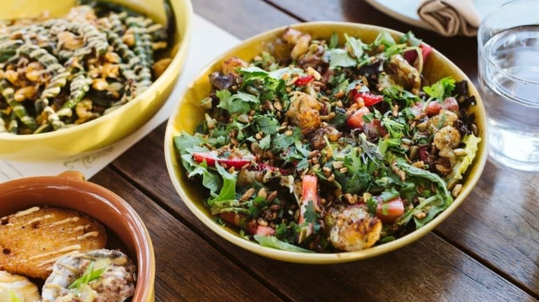 Crispy shrimp salad