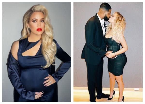 Khloe is expecting her first child with Tristan Thompson - and is determined to keep working out. Photo: Instagram