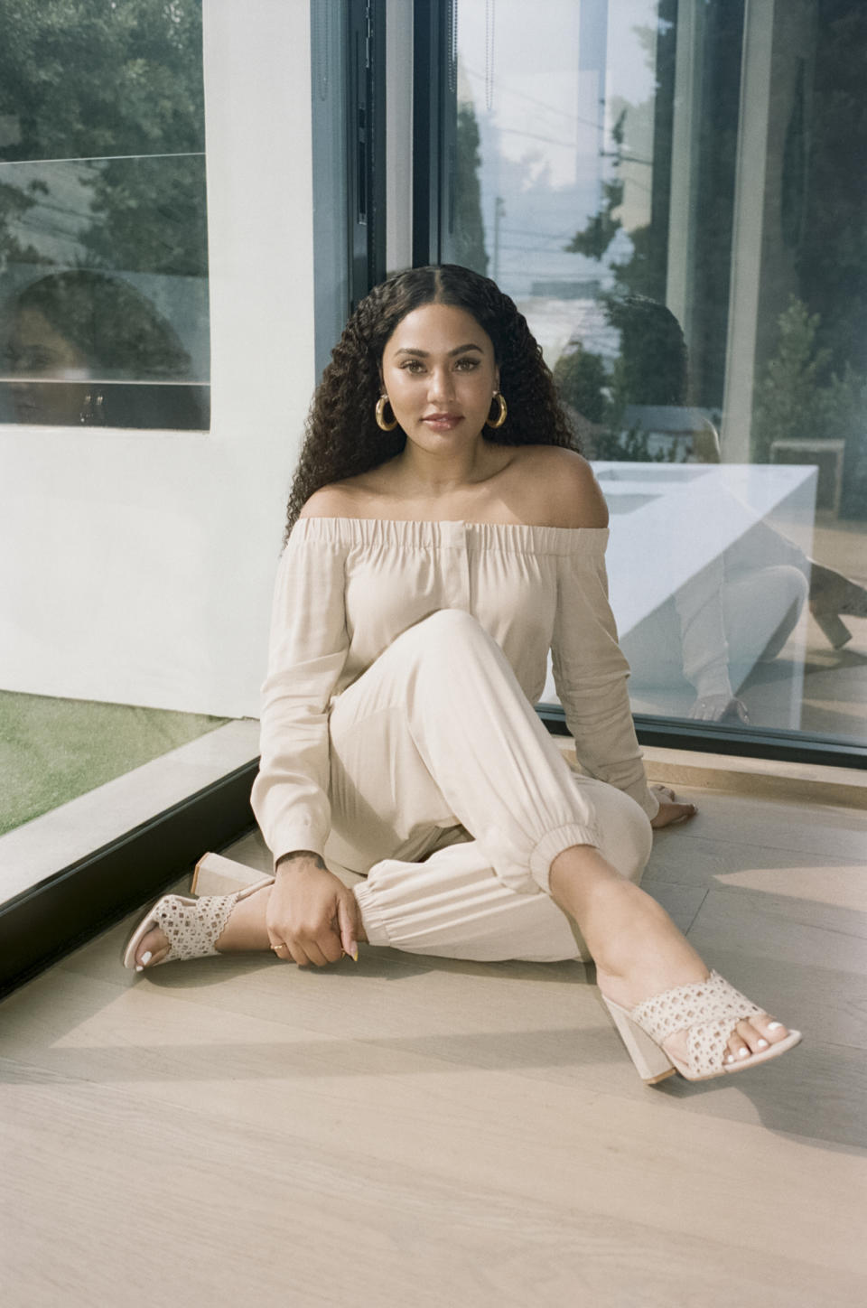 Ayesha Curry models styles from her JustFab collection. - Credit: Courtesy of JustFab