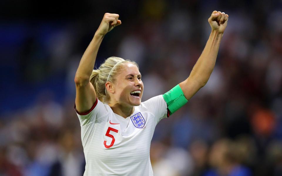 Steph Houghton has not played for England since 2021 but would be an experienced answer to the problems facing Wiegman in defence - Getty Images/Richard Heathcote