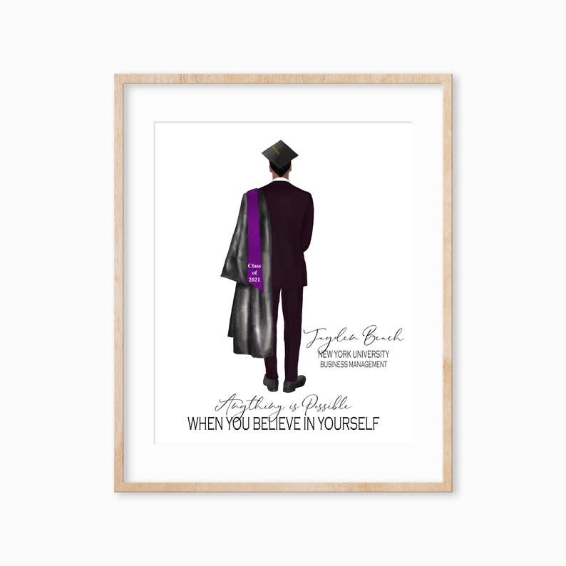 <p><a href="https://go.redirectingat.com?id=74968X1596630&url=https%3A%2F%2Fwww.etsy.com%2Flisting%2F981675314%2Fcustom-graduation-gift-for-him-pandemic&sref=https%3A%2F%2Fwww.redbookmag.com%2Flife%2Fcharity%2Fg60734967%2Fgraduation-gifts-for-him%2F" rel="nofollow noopener" target="_blank" data-ylk="slk:Shop Now;elm:context_link;itc:0;sec:content-canvas" class="link ">Shop Now</a></p><p>Custom Graduation Frame</p><p>etsy.com</p><p>$18.00</p><span class="copyright">Photos Courtesy of Retailers</span>