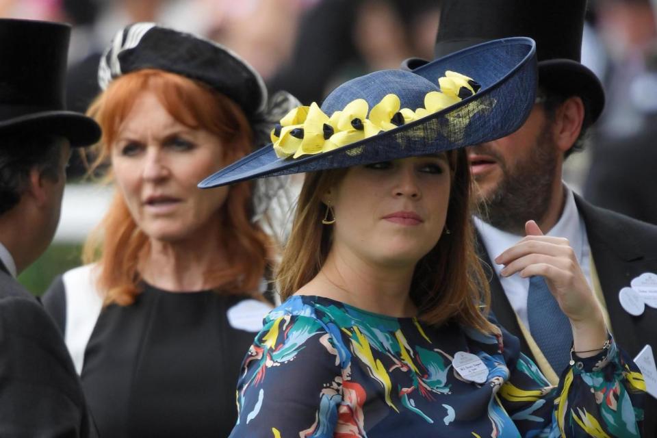 Duchess of York Sarah Ferguson and Princess Eugenie (REUTERS)