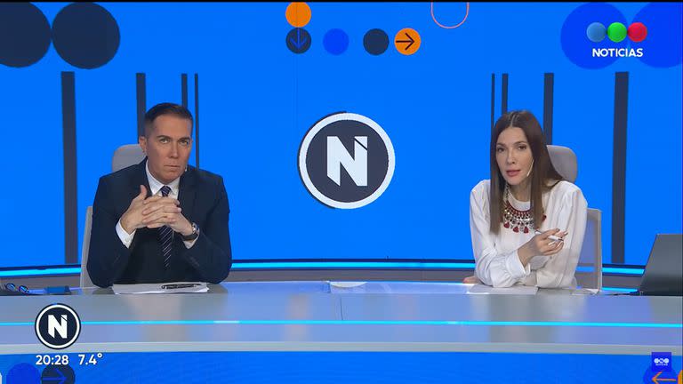 Telefe Noticias, con Cristina Pérez y Rodolfo Barili, muy cerca de ser lo más visto del día 