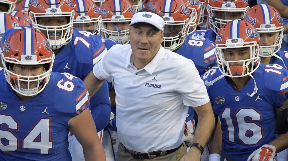 Dan Mullen and the Florida Gators are 6-1 with a game against Georgia awaiting after a bye week. (AP)