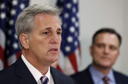 House Majority Leader Kevin McCarthy answers a question during a news conference on Capitol Hill in Washington, December 10, 2014. REUTERS/Larry Downing