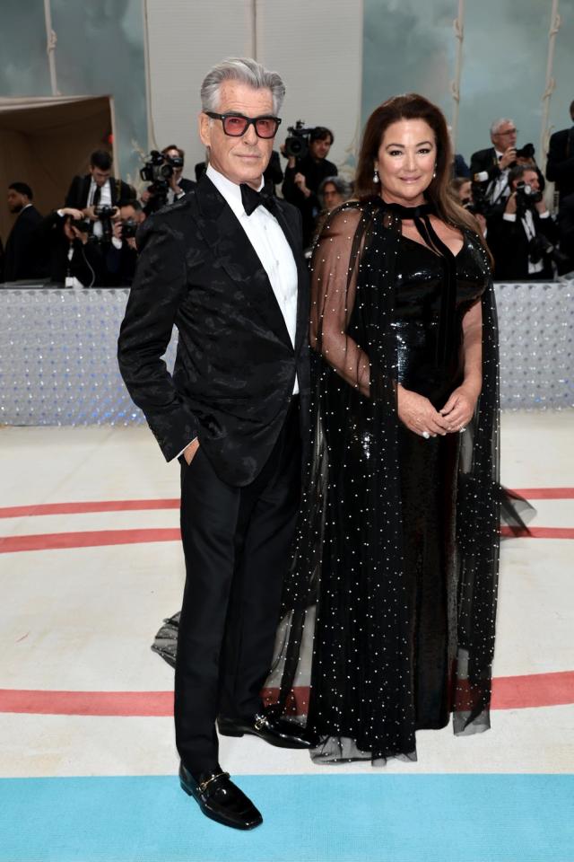 Met Gala 2023: Pierce Brosnan, Wife Keely Match in Black During Debut