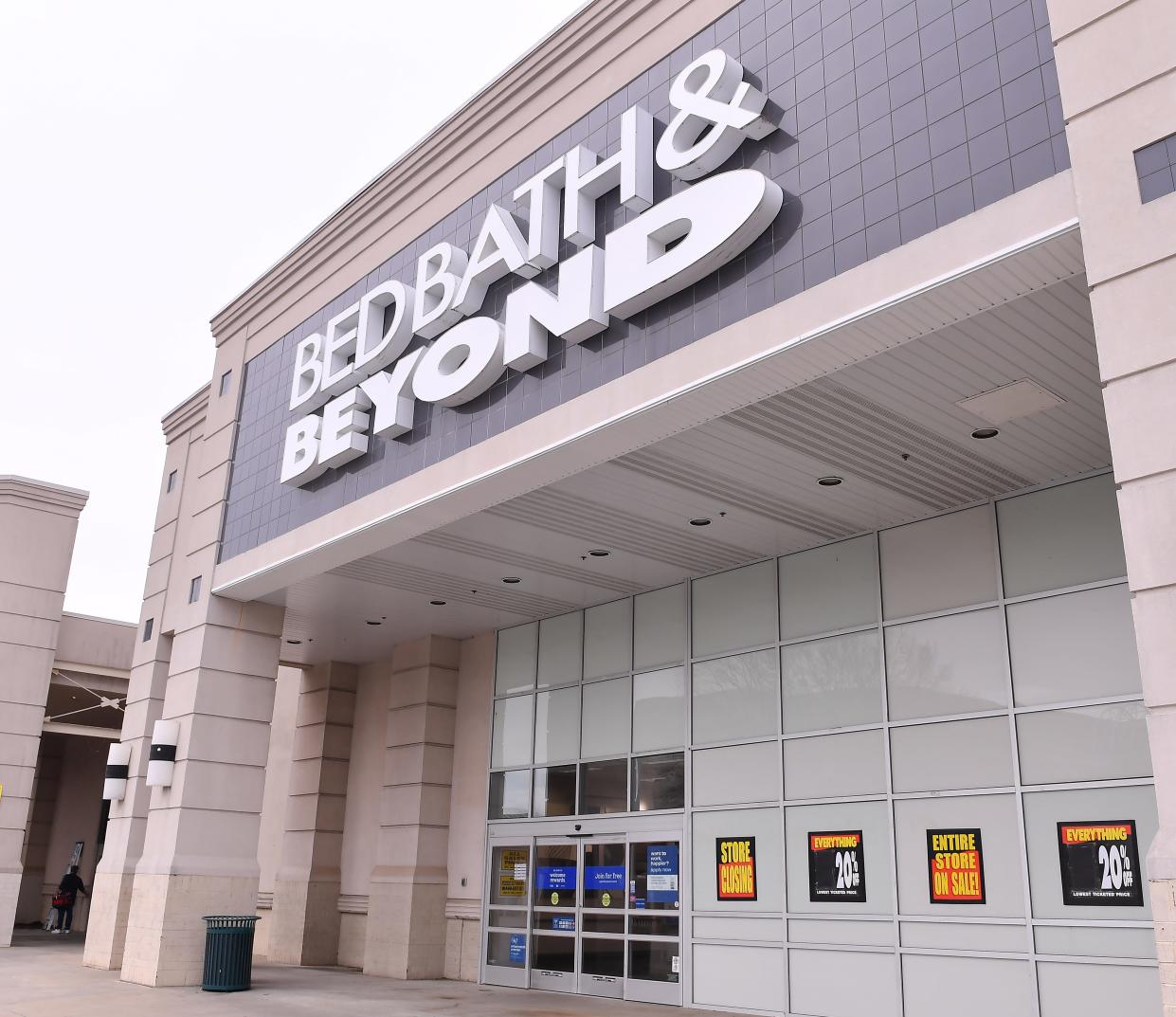 Bed Bath & Beyond in WestGate Mall in Spartanburg put out a number of closing signs on Jan. 31, 2023.