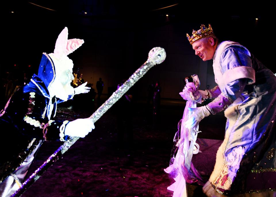 Captain Gemini XXXV Tom Wyche during the Krewe of Gemini Grande Bal XXXV, Reality and Fantasy, Saturday evening, January 27, 2024, at the Shreveport Convention Center.