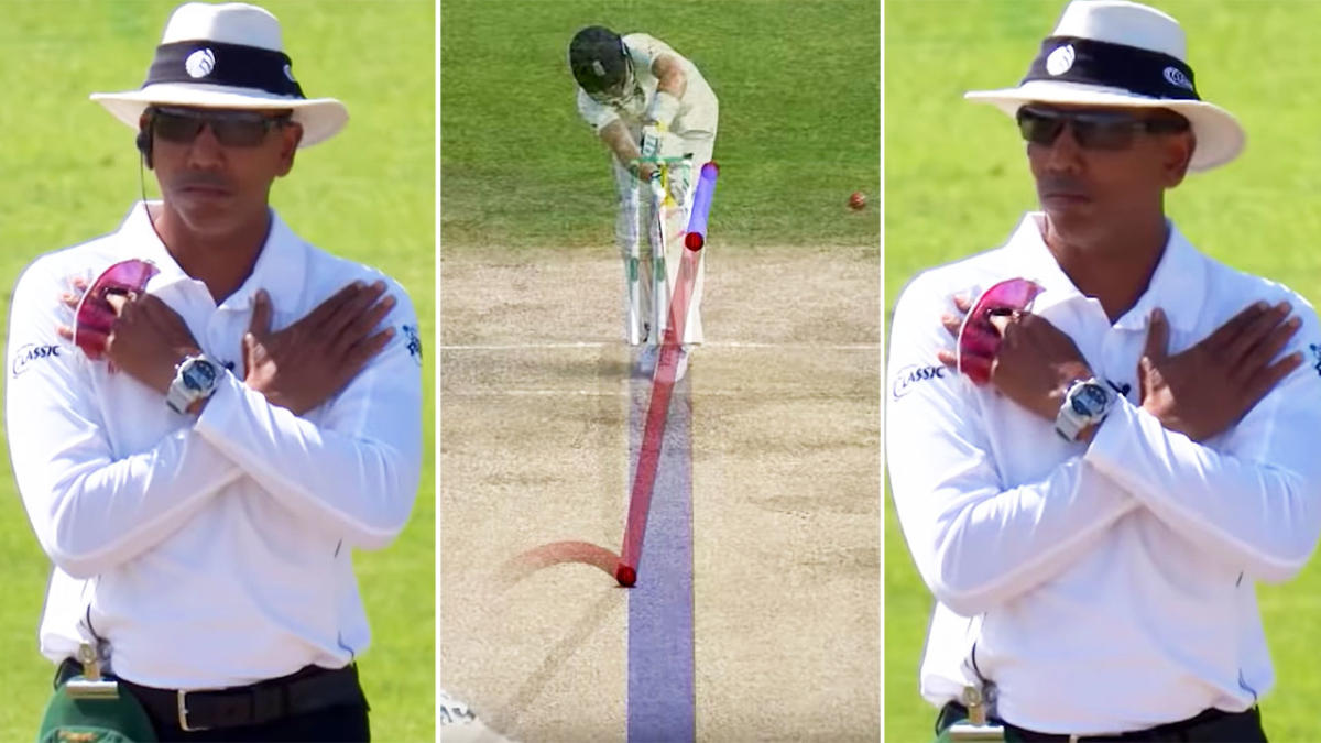 Joel Wilson is saved by technology in challenging test for the umpire, Ashes 2019