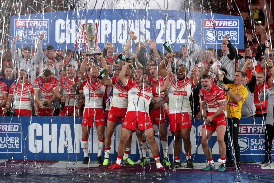 St Helens won an historic fourth successive Grand Final after a 24-12 victory over Leeds (Richard Sellers/PA) (PA Wire)