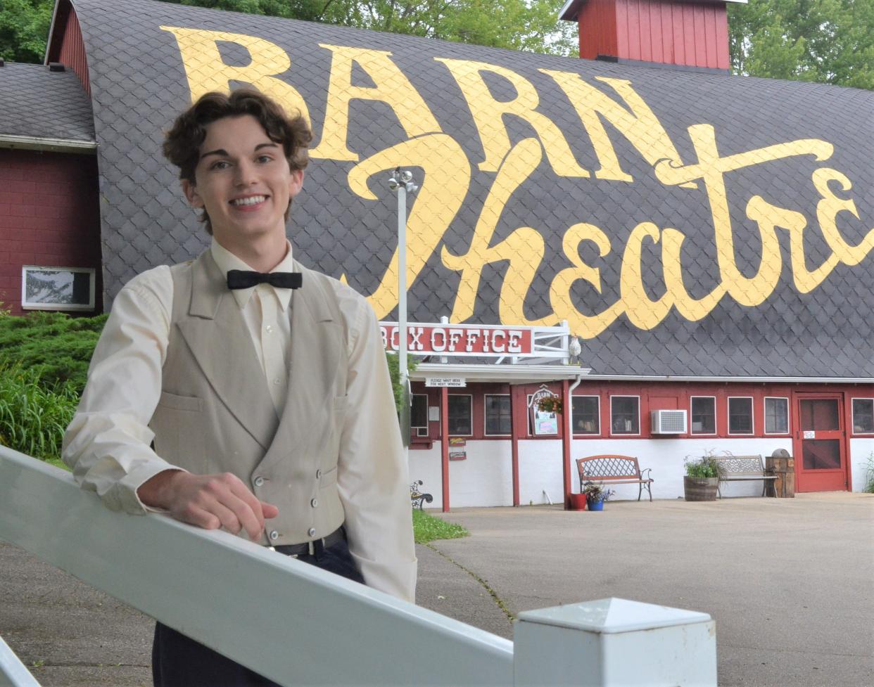 Lakeview High grad Jack Austin was able to join the company and make his debut at the Barn Theatre this summer for its production of "Seven Brides For Seven Brothers."