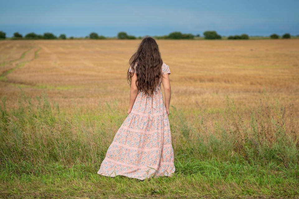 The easy, breezy prairie dress is a simple yet chic trend that's here to stay in 2022. (Photo: Getty Images)